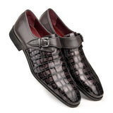 JOE SHU Men's Leather Single Monk Shoe