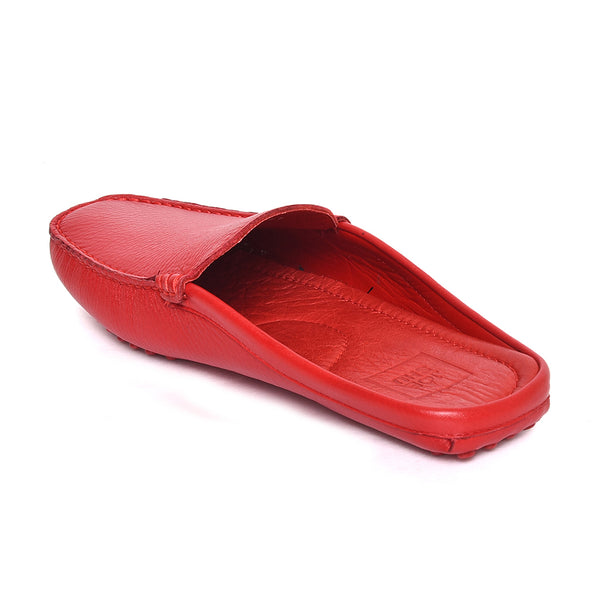 JOE SHU Men's Leather Mule slipper with pebble sole