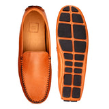 JOE SHU Men's Tan Casual Leather Loafer
